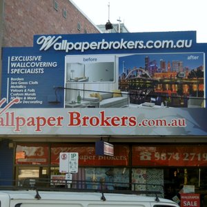Wallpaper Brokers - Outdoor signage - 3D Elements & Kedar banner